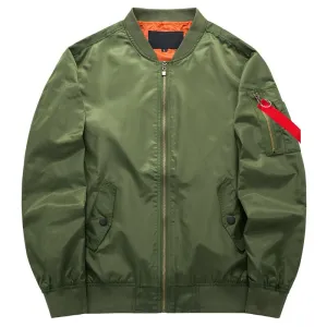 2021 New Brand Mens Casual Jacket Large Size Men Pilot Bomber Jacket Male