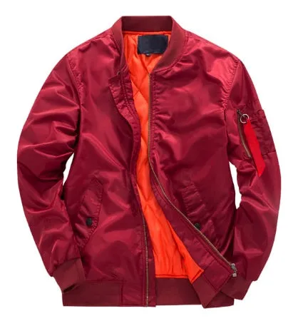 2021 New Brand Mens Casual Jacket Large Size Men Pilot Bomber Jacket Male