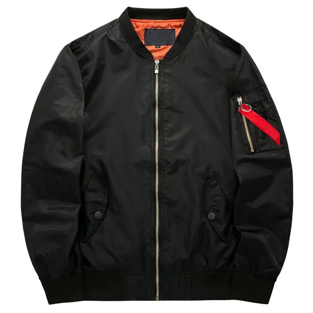 2021 New Brand Mens Casual Jacket Large Size Men Pilot Bomber Jacket Male