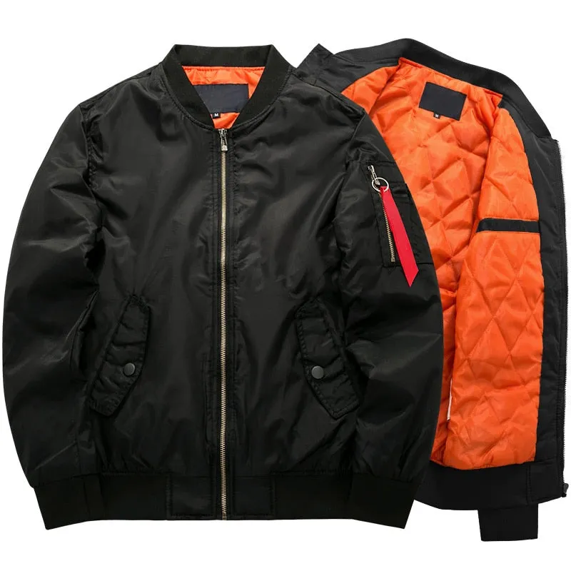 2021 New Brand Mens Casual Jacket Large Size Men Pilot Bomber Jacket Male
