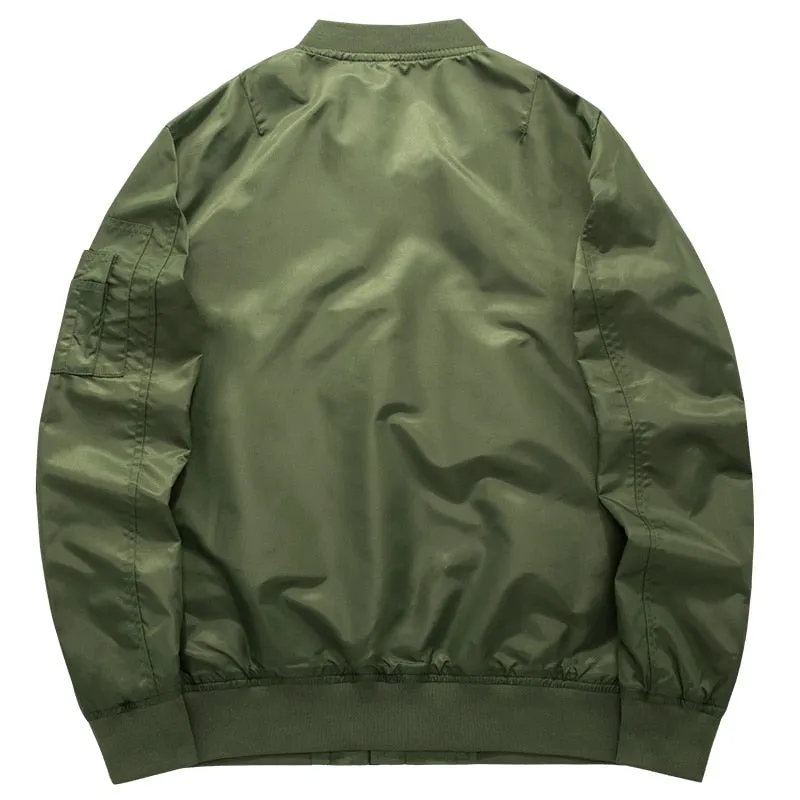 2021 New Brand Mens Casual Jacket Large Size Men Pilot Bomber Jacket Male