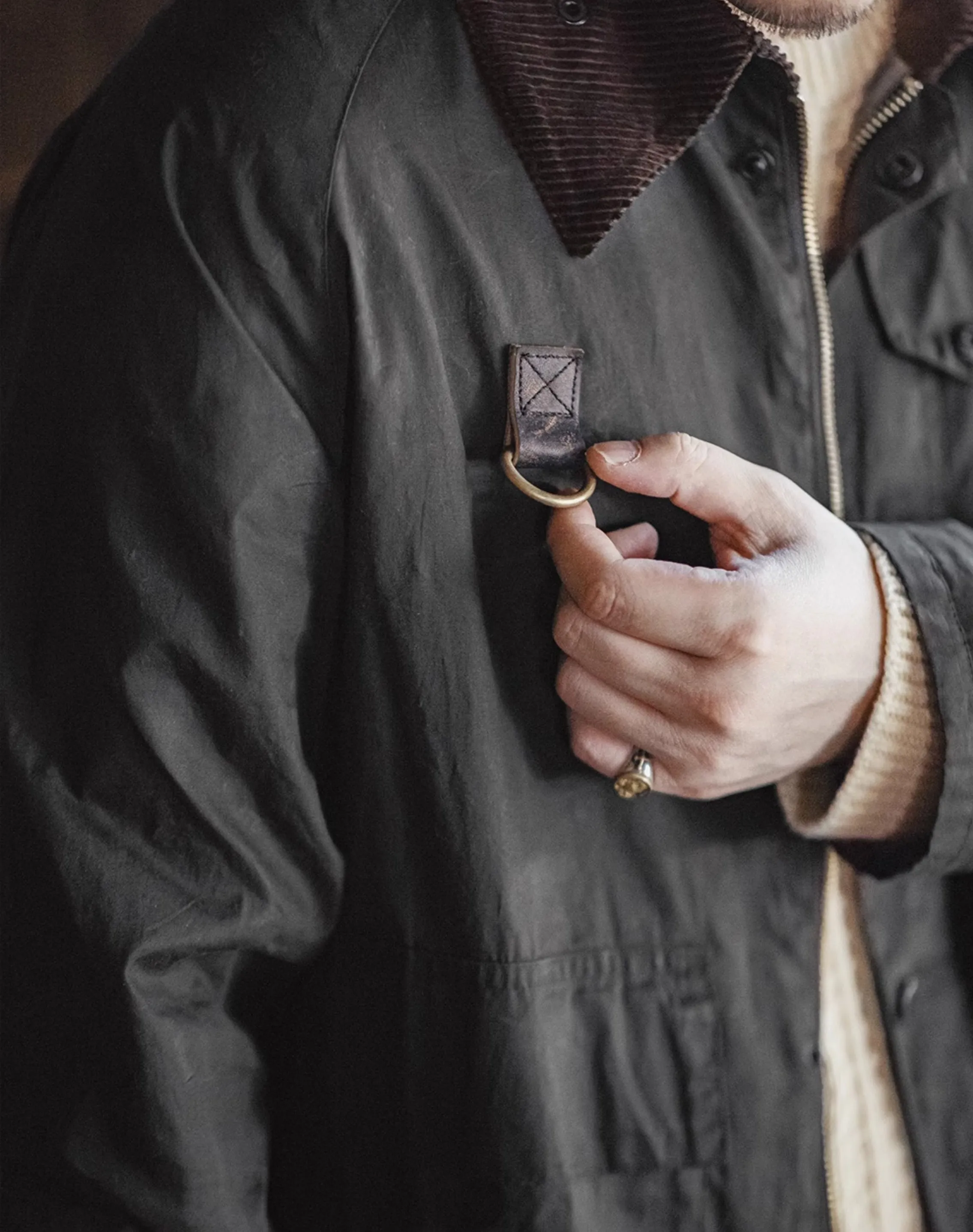 American Retro Spey Wax Fishing Distressed Outdoor Men's Jacket