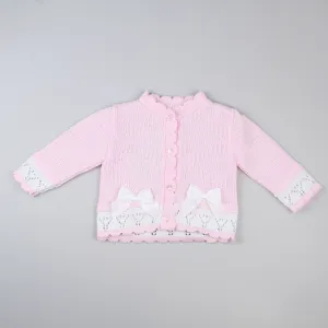 Baby Girls Knitted Cardigan - Pink