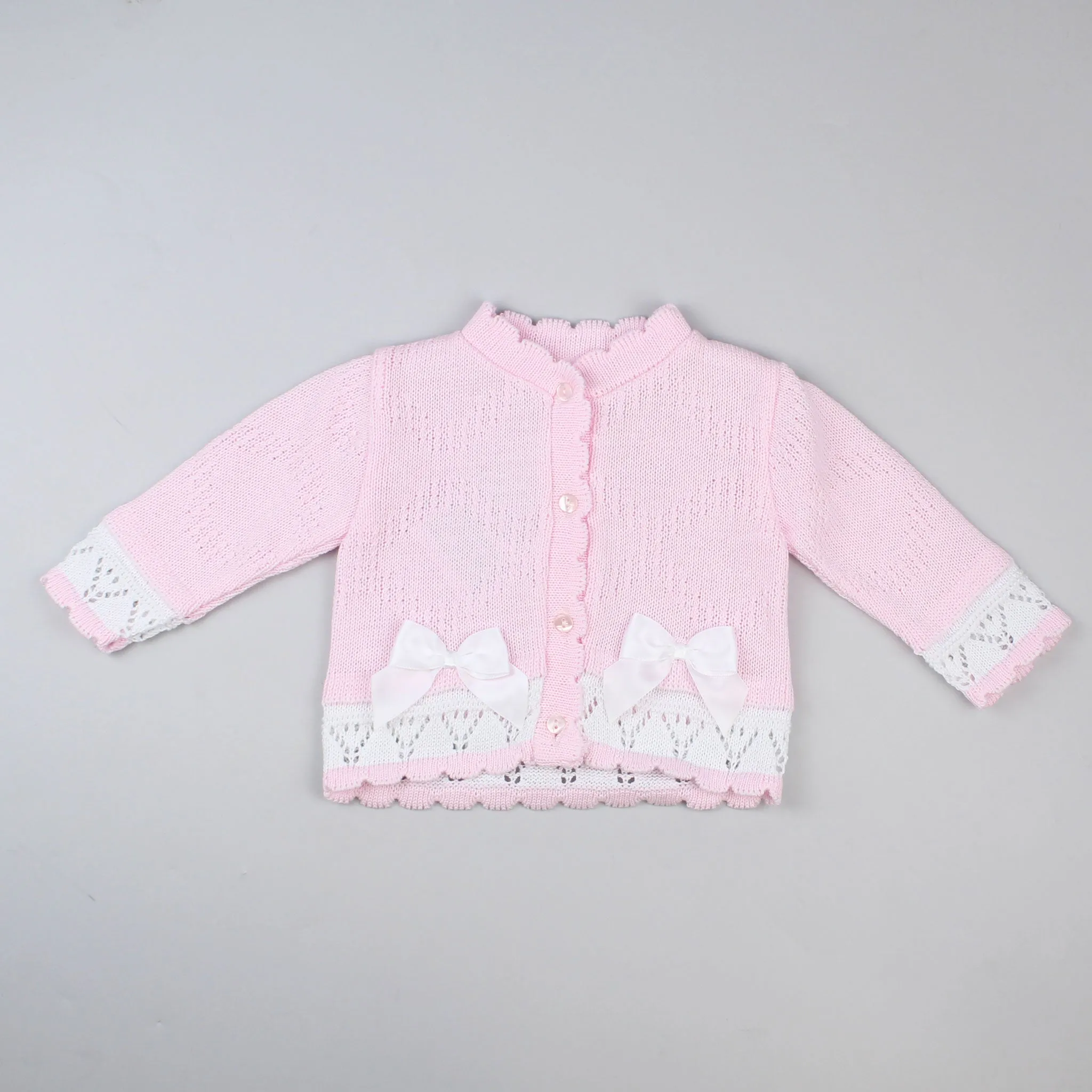 Baby Girls Knitted Cardigan - Pink