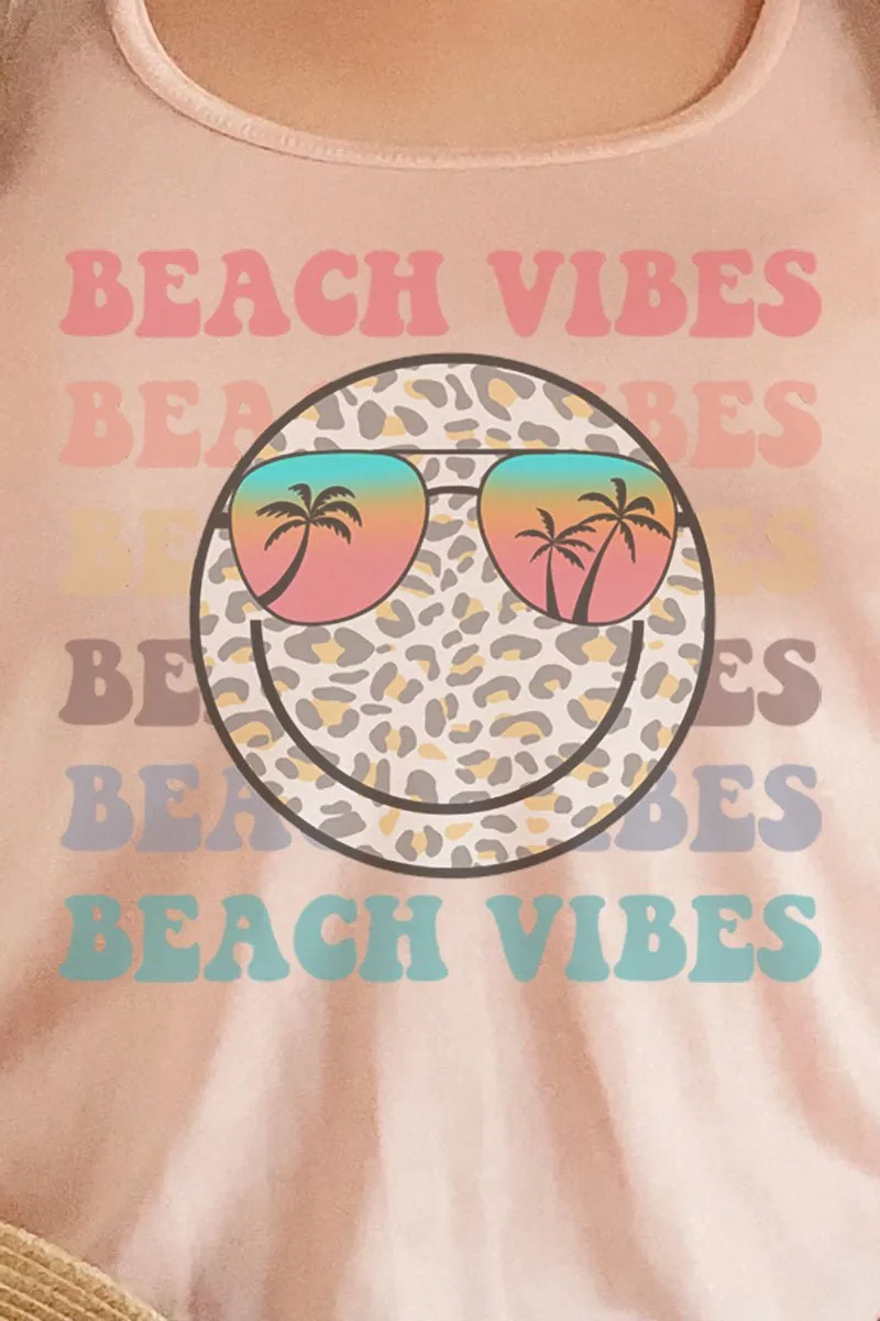 Beach Vibes Flowy Racerback Tank