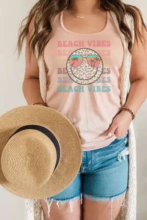 Beach Vibes Flowy Racerback Tank