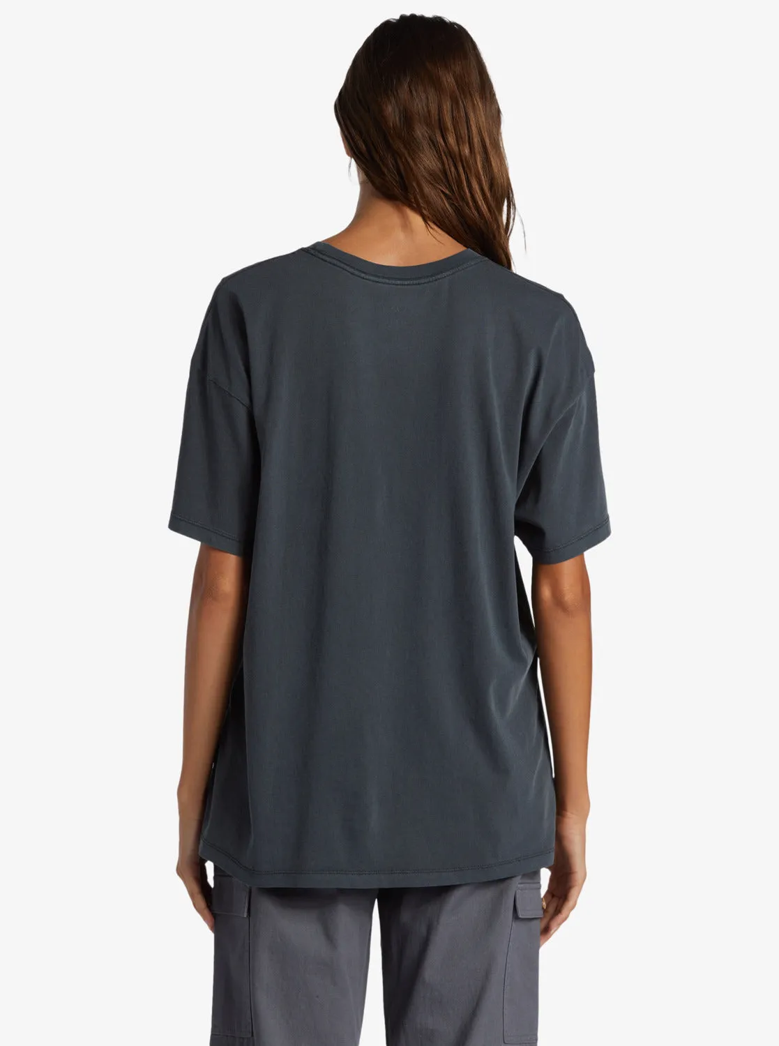 Beachy Days Oversized Boyfriend T-Shirt - Anthracite