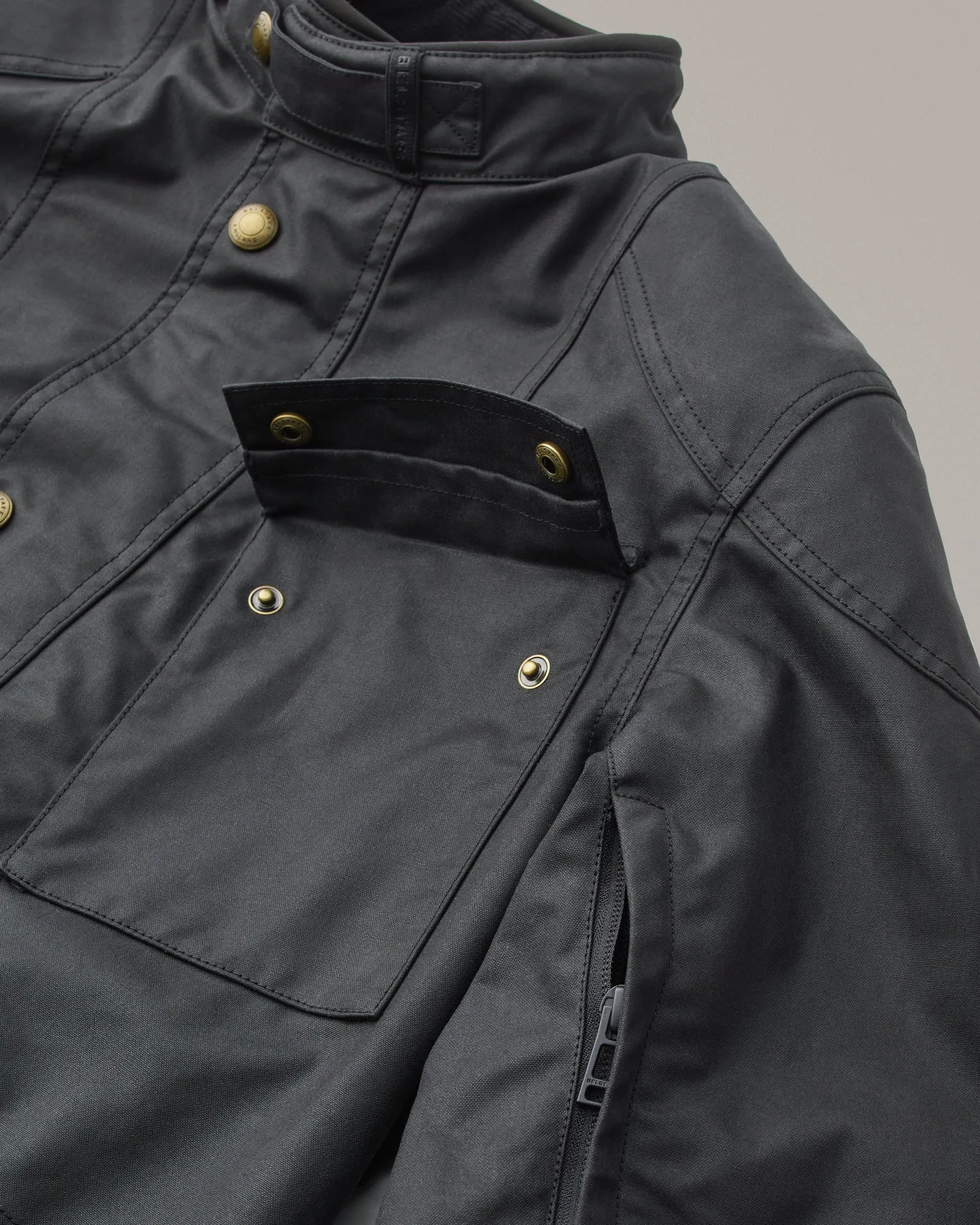Belstaff Waymaster Men's Waxed Cotton Jacket TechWax 8oz - Black