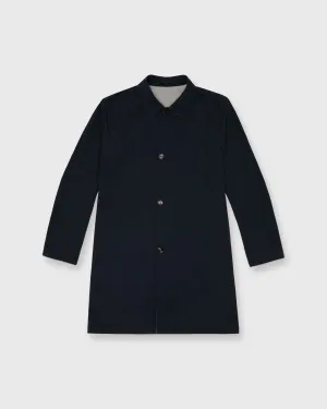 Ben Reversible Coat in Navy/Stone