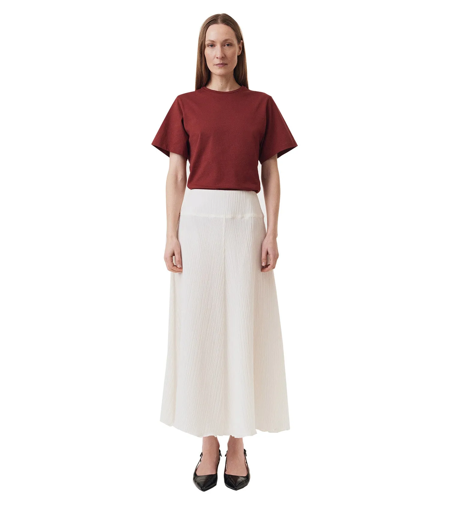 BITE STUDIOS Parchment Textured Skirt
