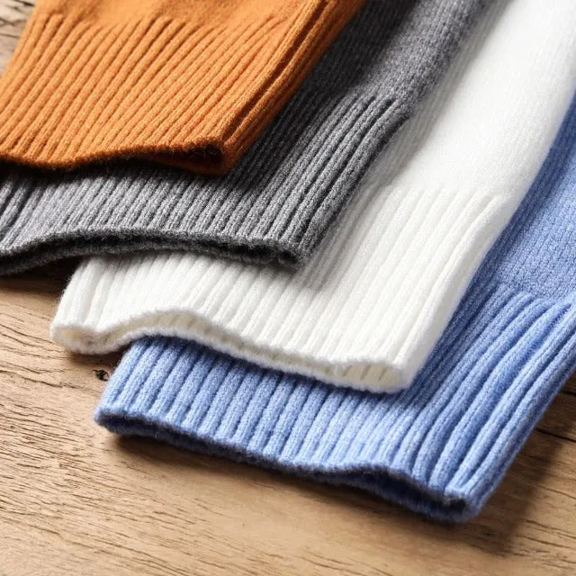 Blazing Solid Color Turtleneck Sweater