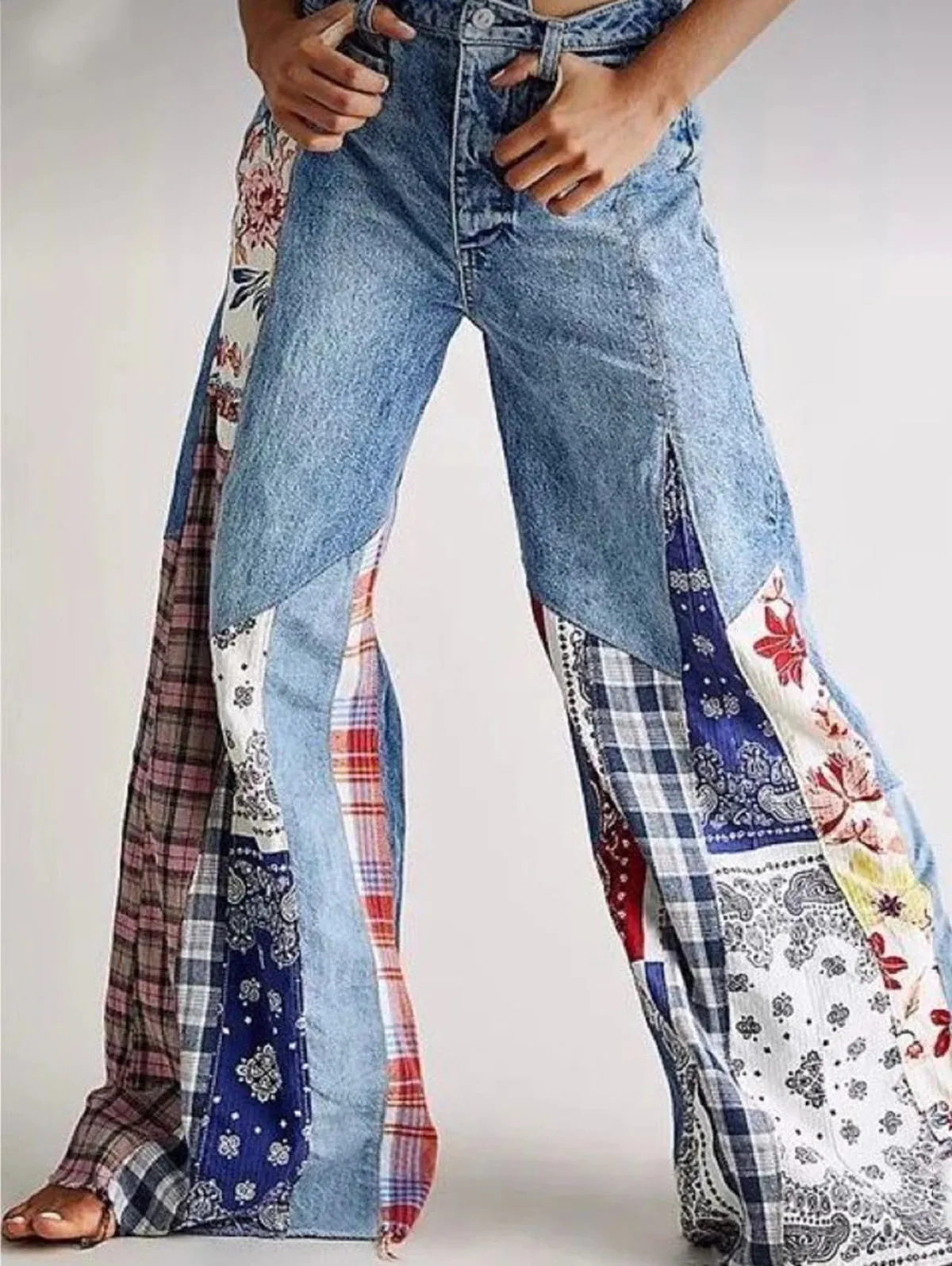 Boho High Waist Flare Jeans
