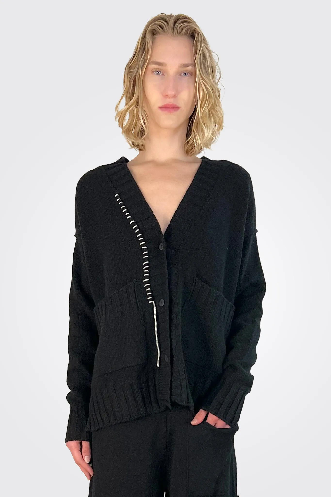 Boxy Cardigan - Black