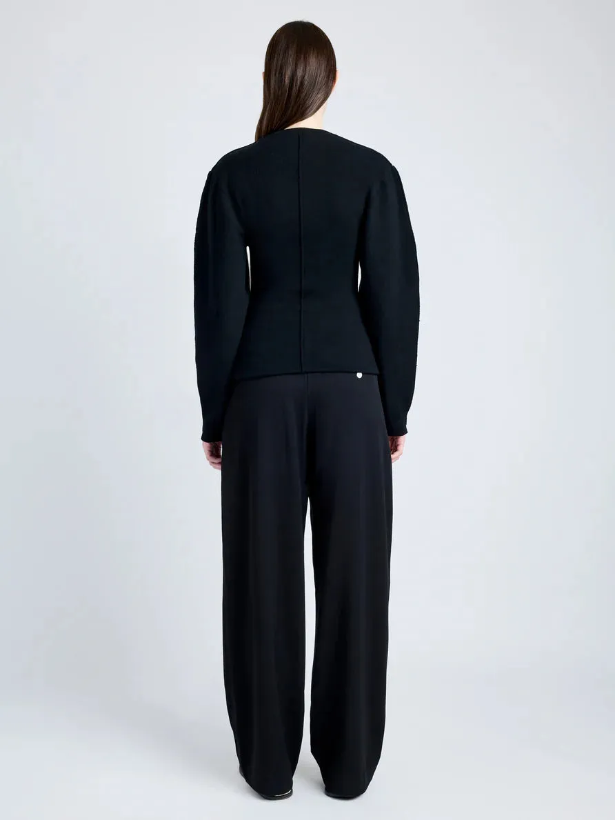 Carolina Sweater in Souffle Knit - black