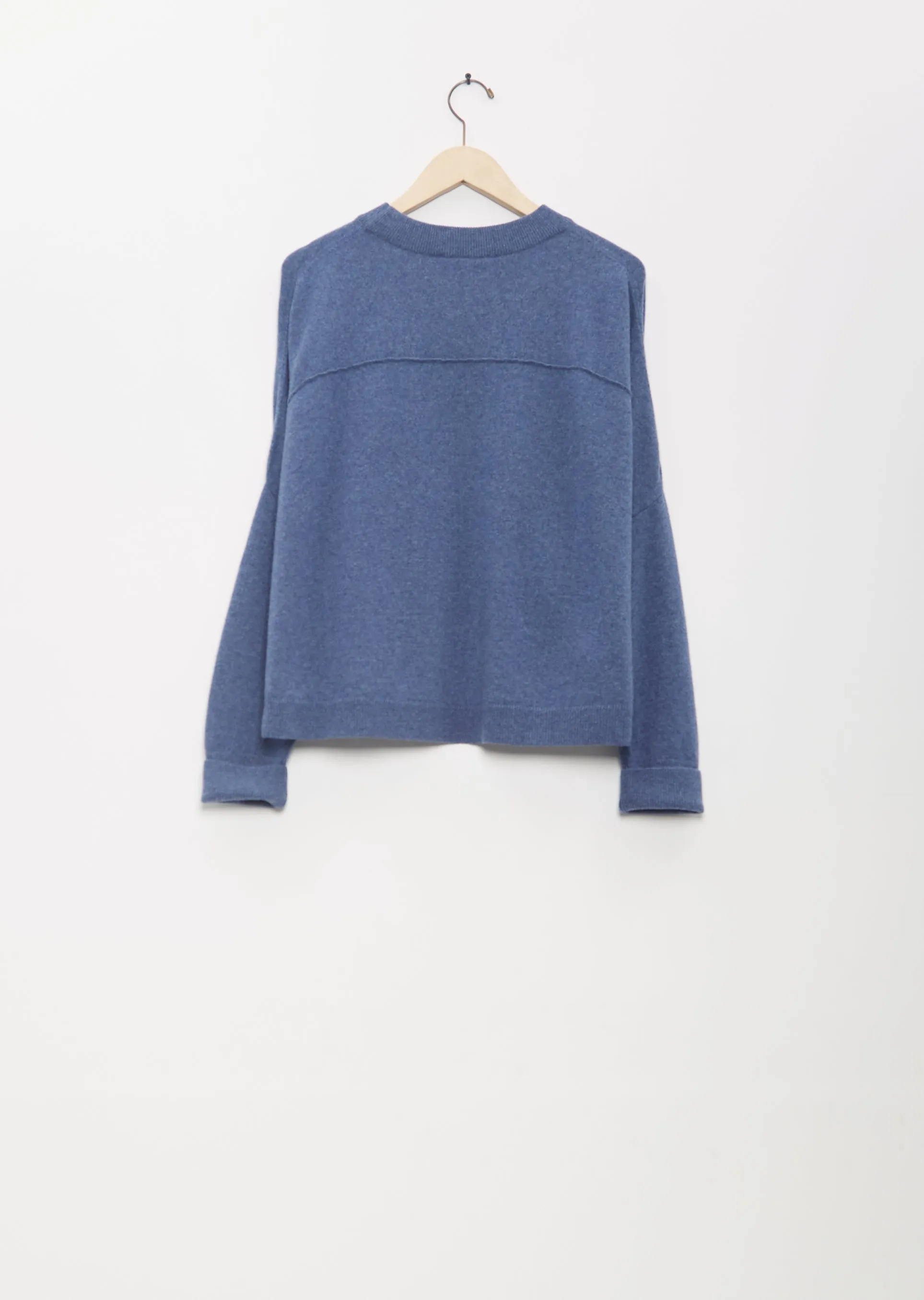 Cashmere Chunky Sweater — Denim