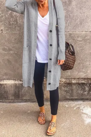 Casual Solid Split Joint Buckle Outerwear