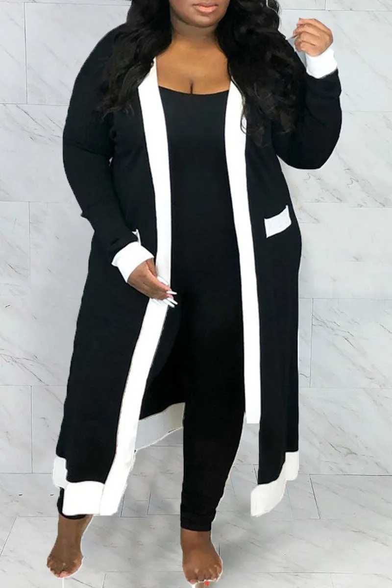 Casual Solid Split Joint Outerwear