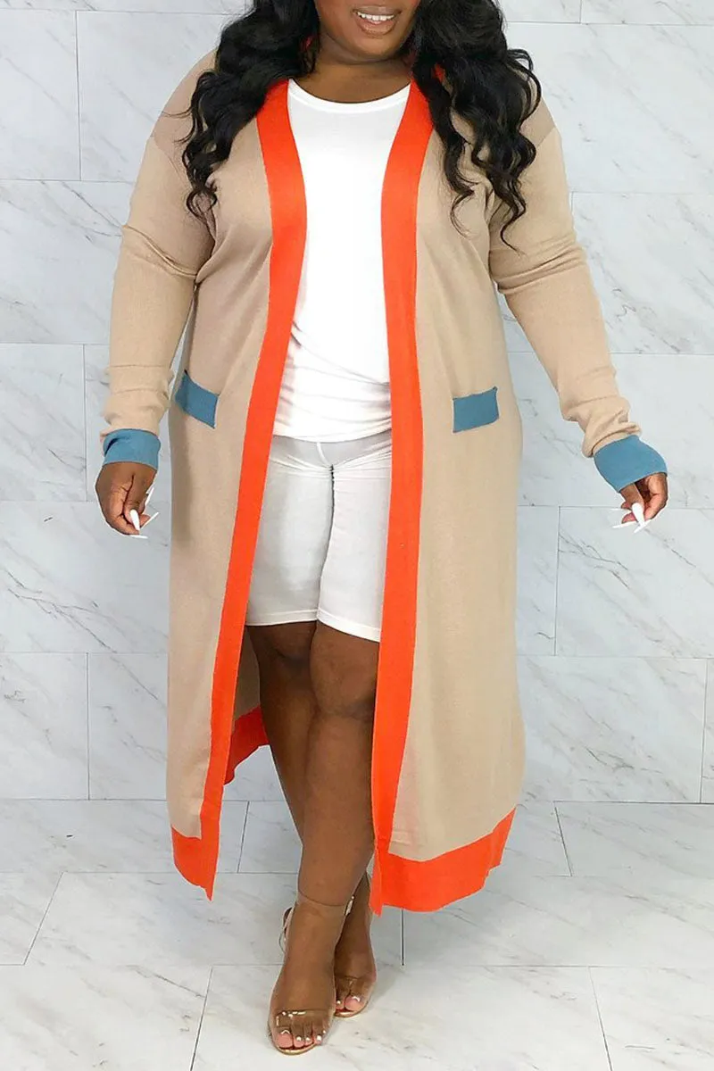 Casual Solid Split Joint Outerwear