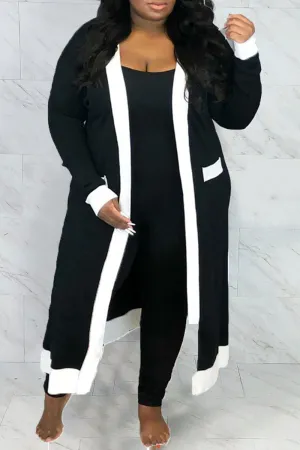 Casual Solid Split Joint Outerwear