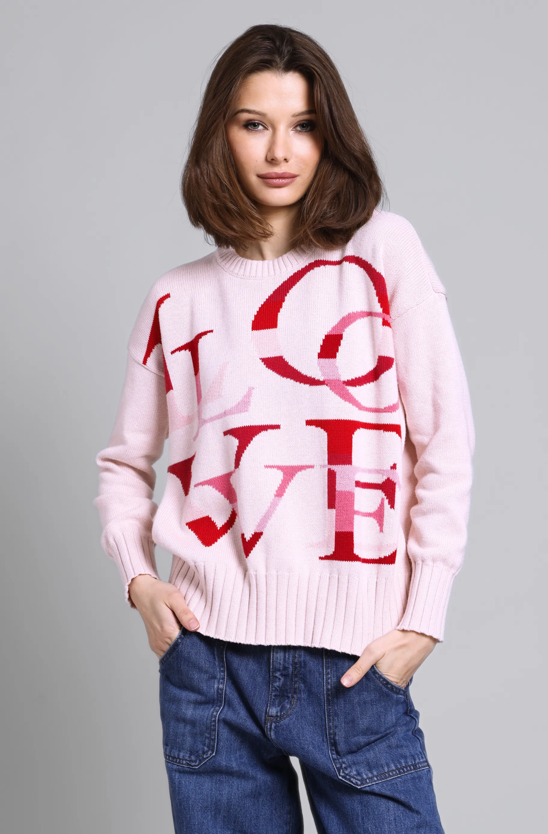 Cotton Cashmere LOVE Crewneck