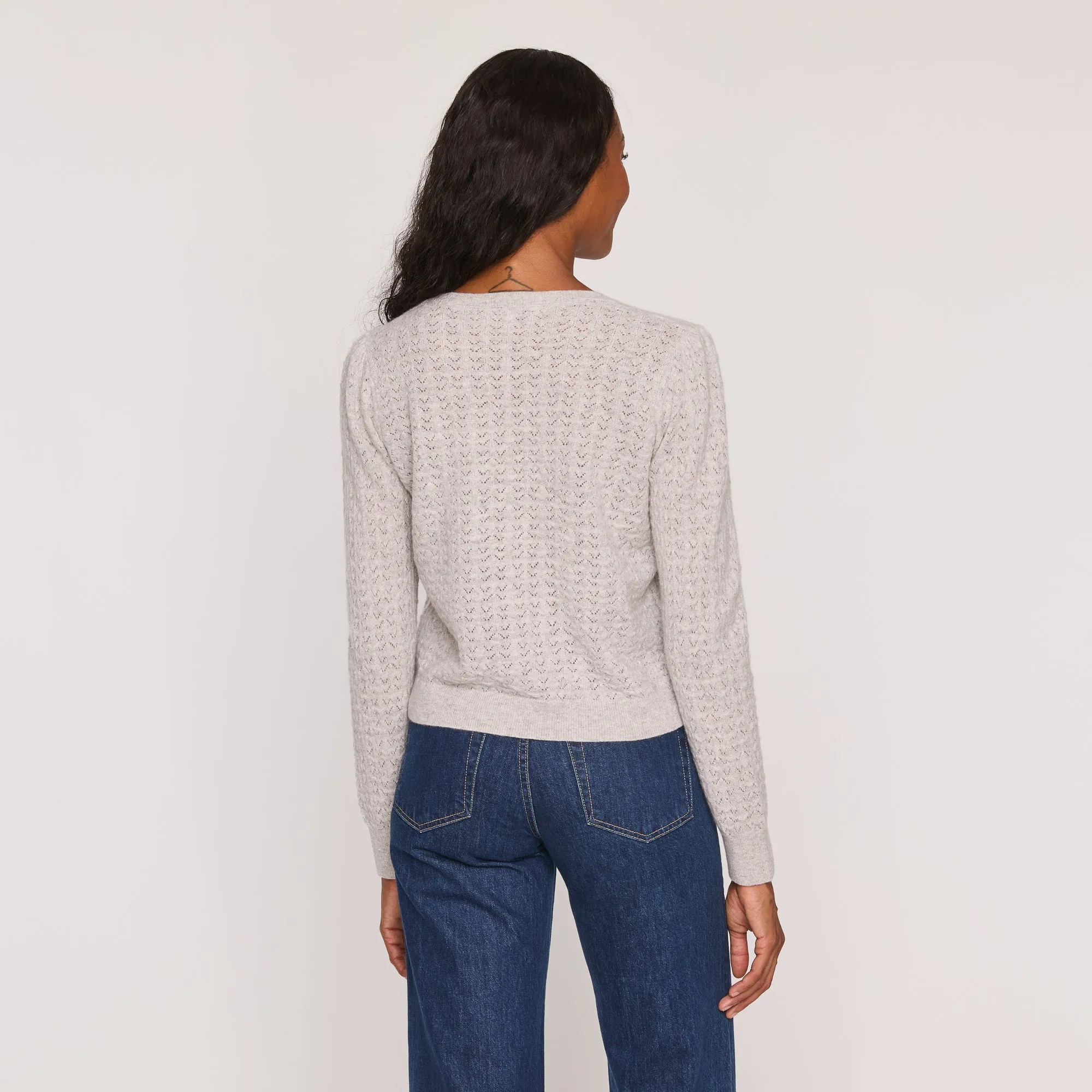 Crochet Pearl Cardigan