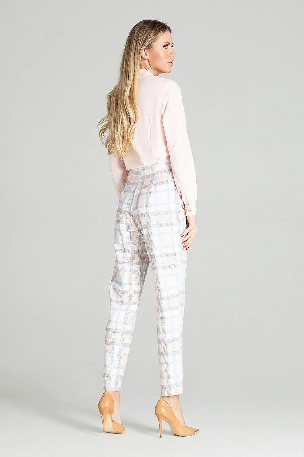 Elegant Leopard Print Blouse with Sash Tie and Long Sleeves