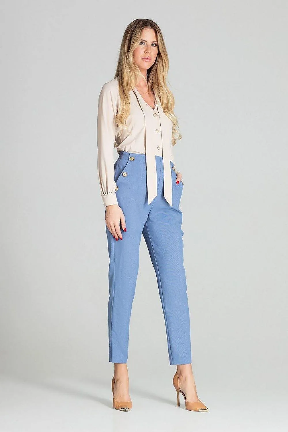 Elegant Leopard Print Blouse with Sash Tie and Long Sleeves