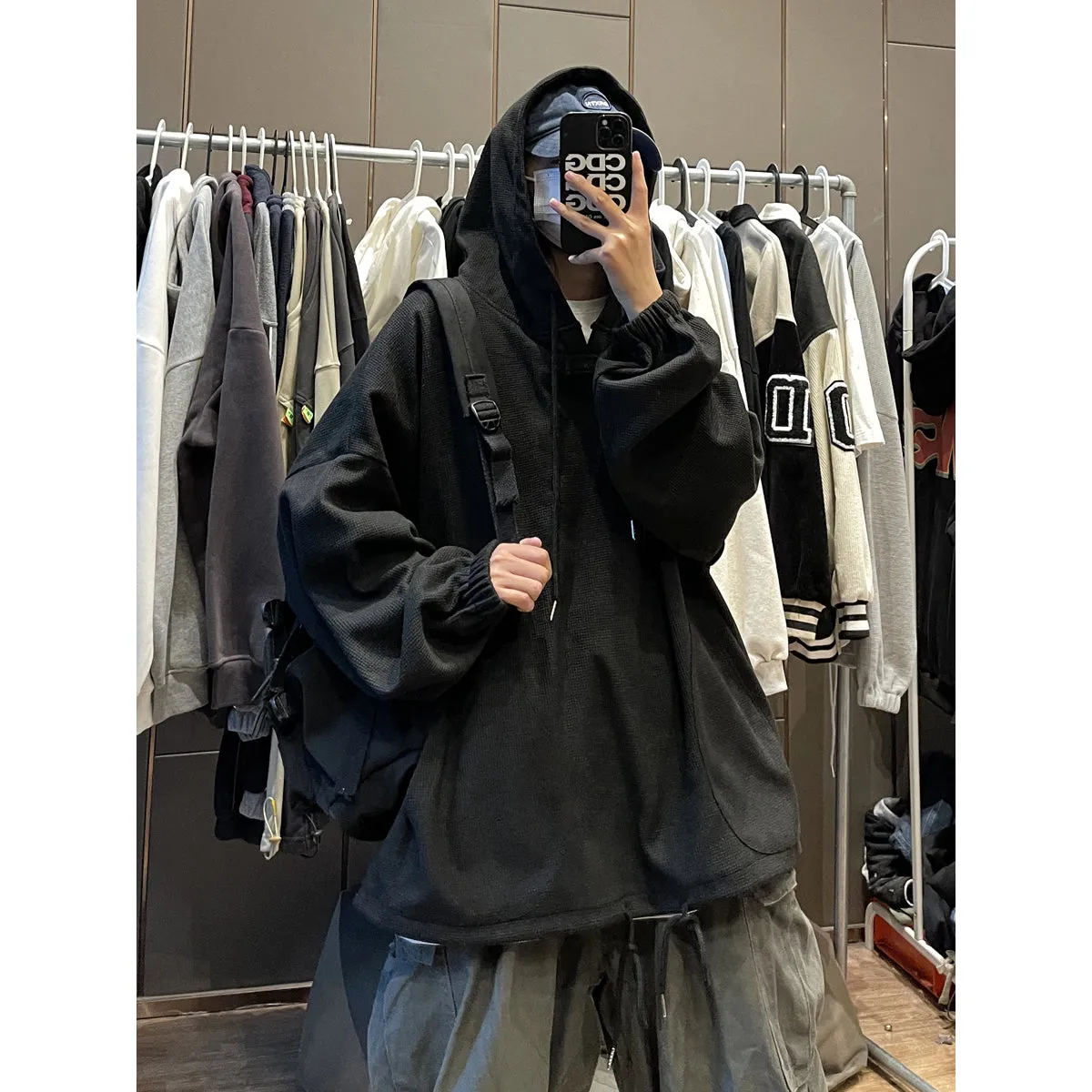 Essential Quarter Button Hoodie