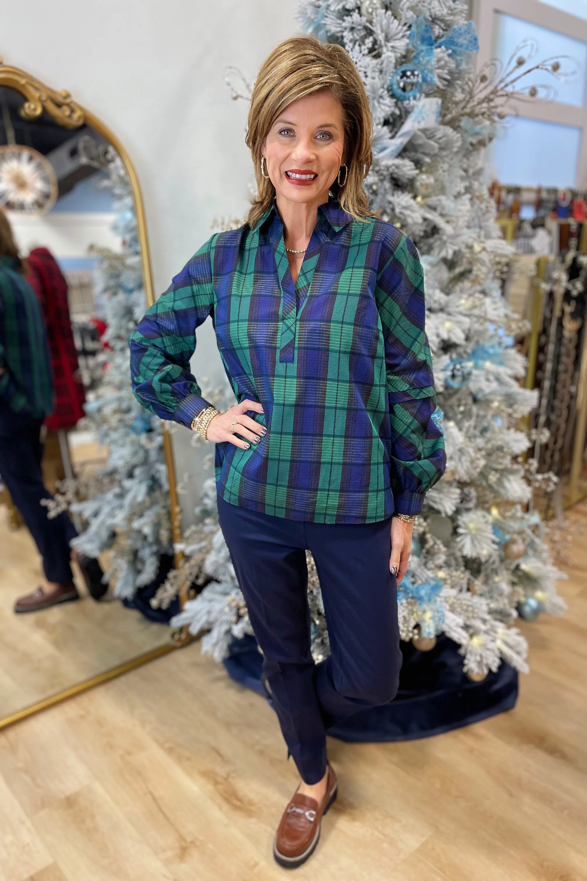 Foxcroft Frankie No Iron Shirt Multi