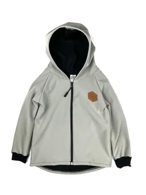 Full Zip Softshell Jacket Light Gray