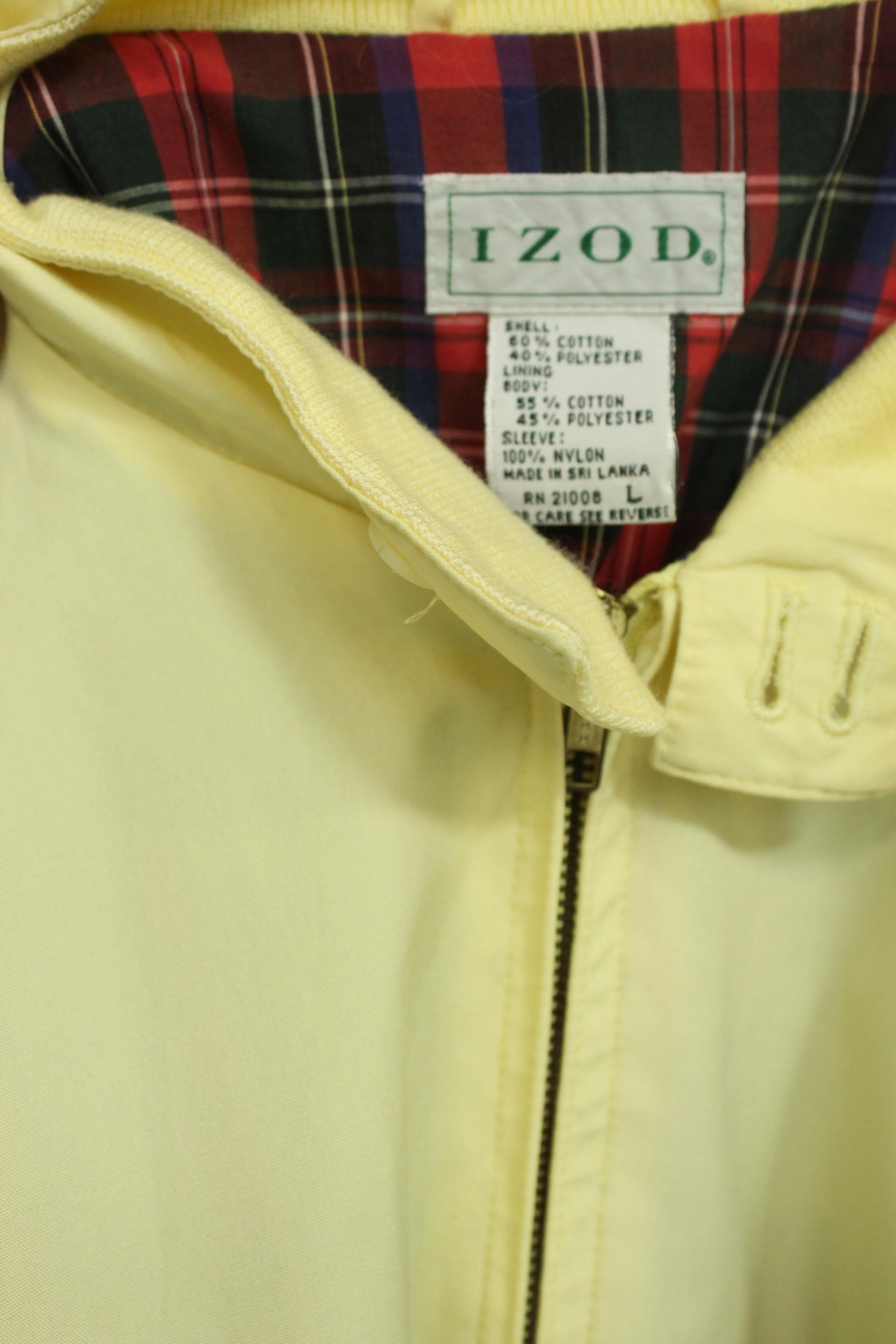 Jacket Amarillo Izod Talla L