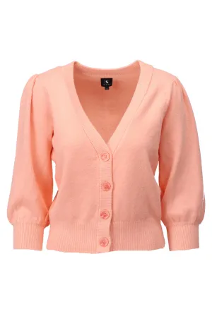 K-design - Cardigan met V-hals (A807Peach nectar)