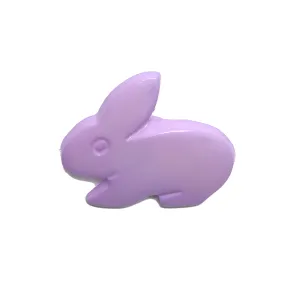 Lavender Plastic Rabbit Baby Buttons - 18mm Shank (5 Pcs)