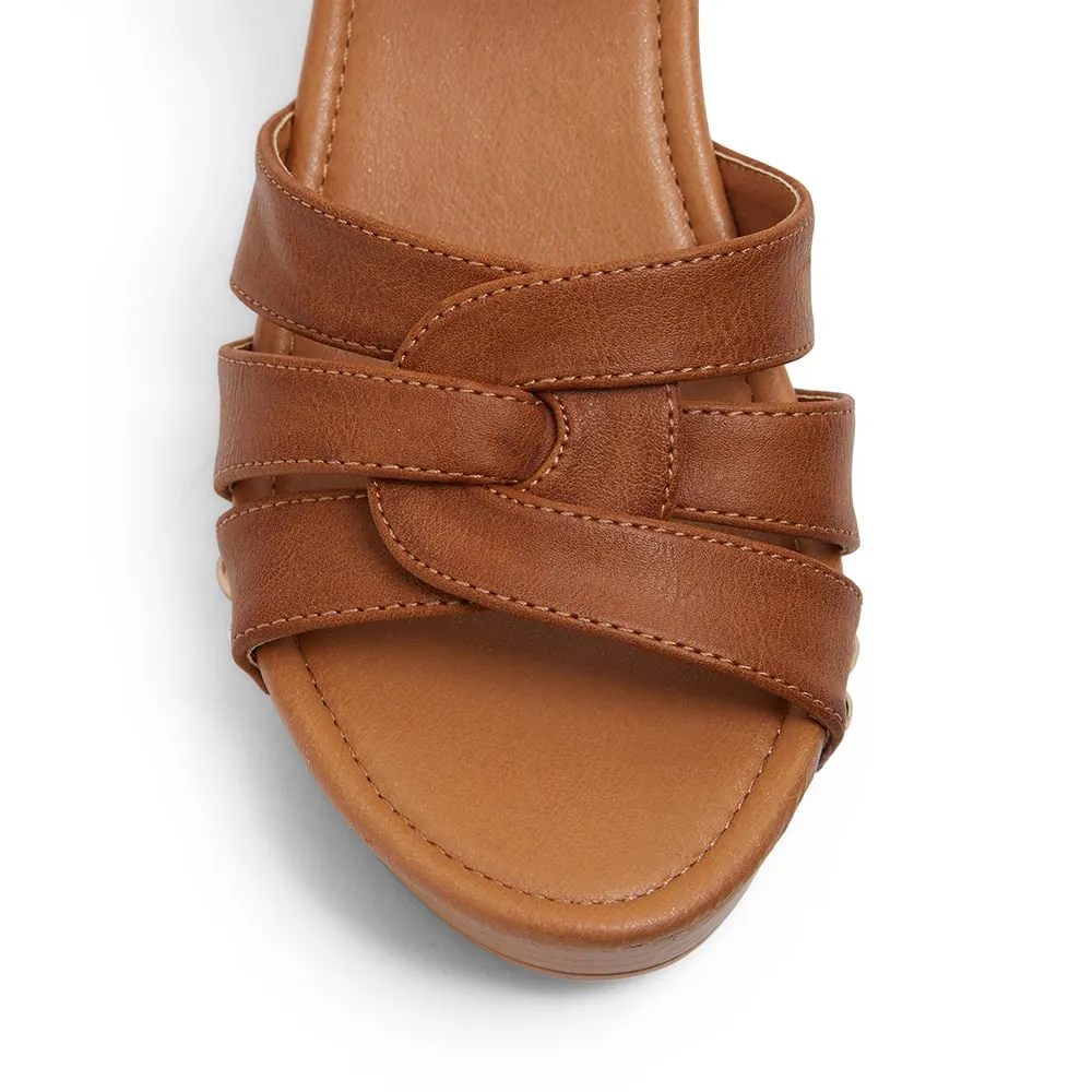 Lavinia Heel in Tan Smooth
