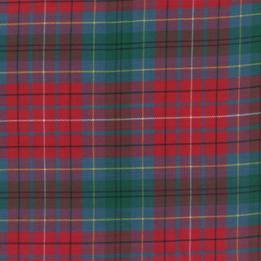 LONDON brushed plaid - British Columbia - Red / Blue