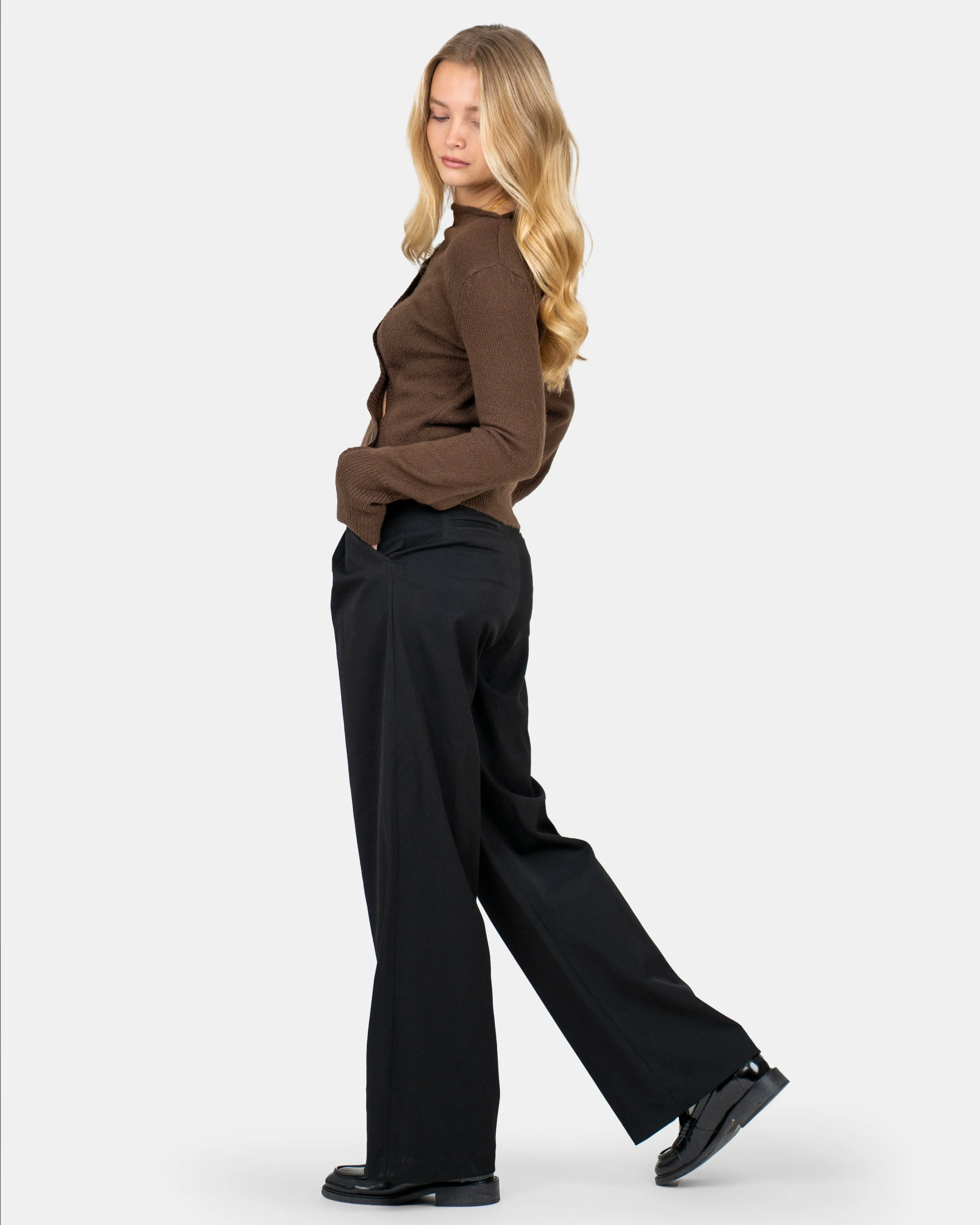 Loose Fit suit pants Black