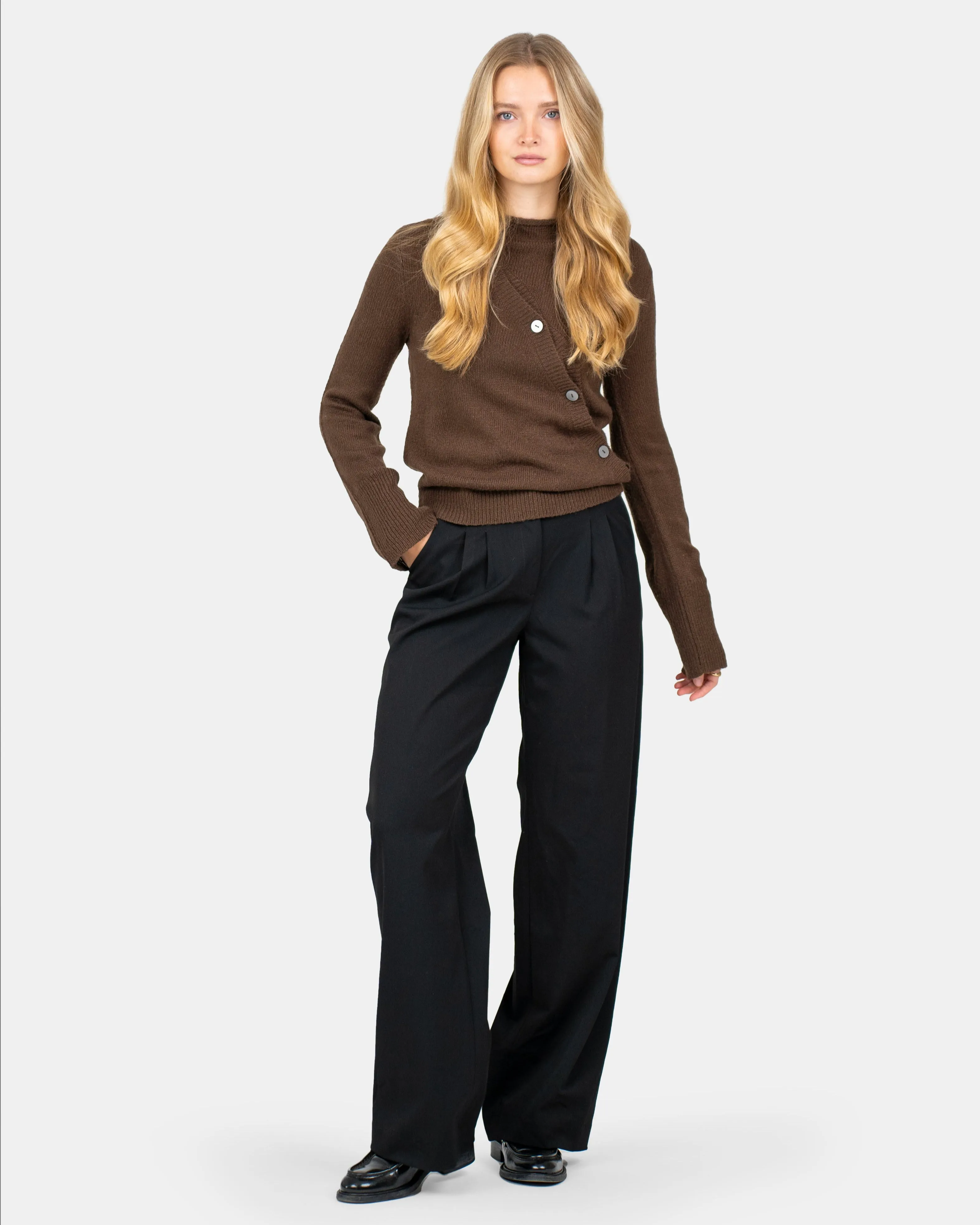 Loose Fit suit pants Black