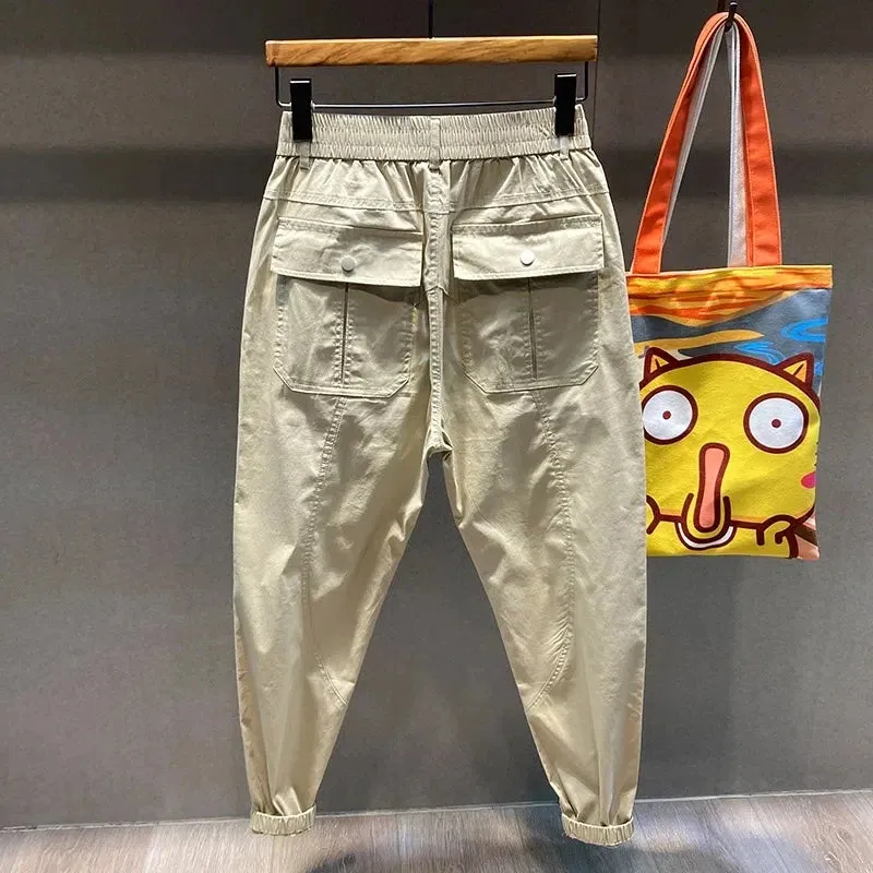 Loose Solid Color Baggy Pants