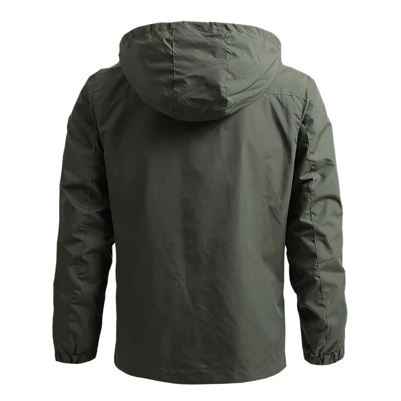 Men Outdoor Waterproof Jackets Hooded Coats