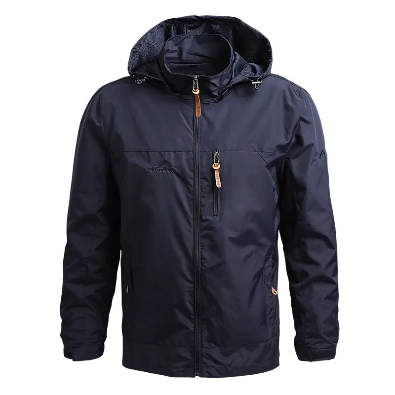 Men Outdoor Waterproof Jackets Hooded Coats