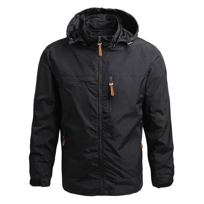 Men Outdoor Waterproof Jackets Hooded Coats