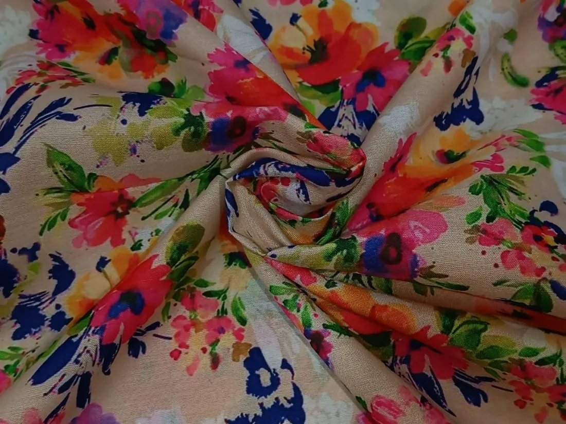 Micro Modal digital floral print 58&quot;by the yard