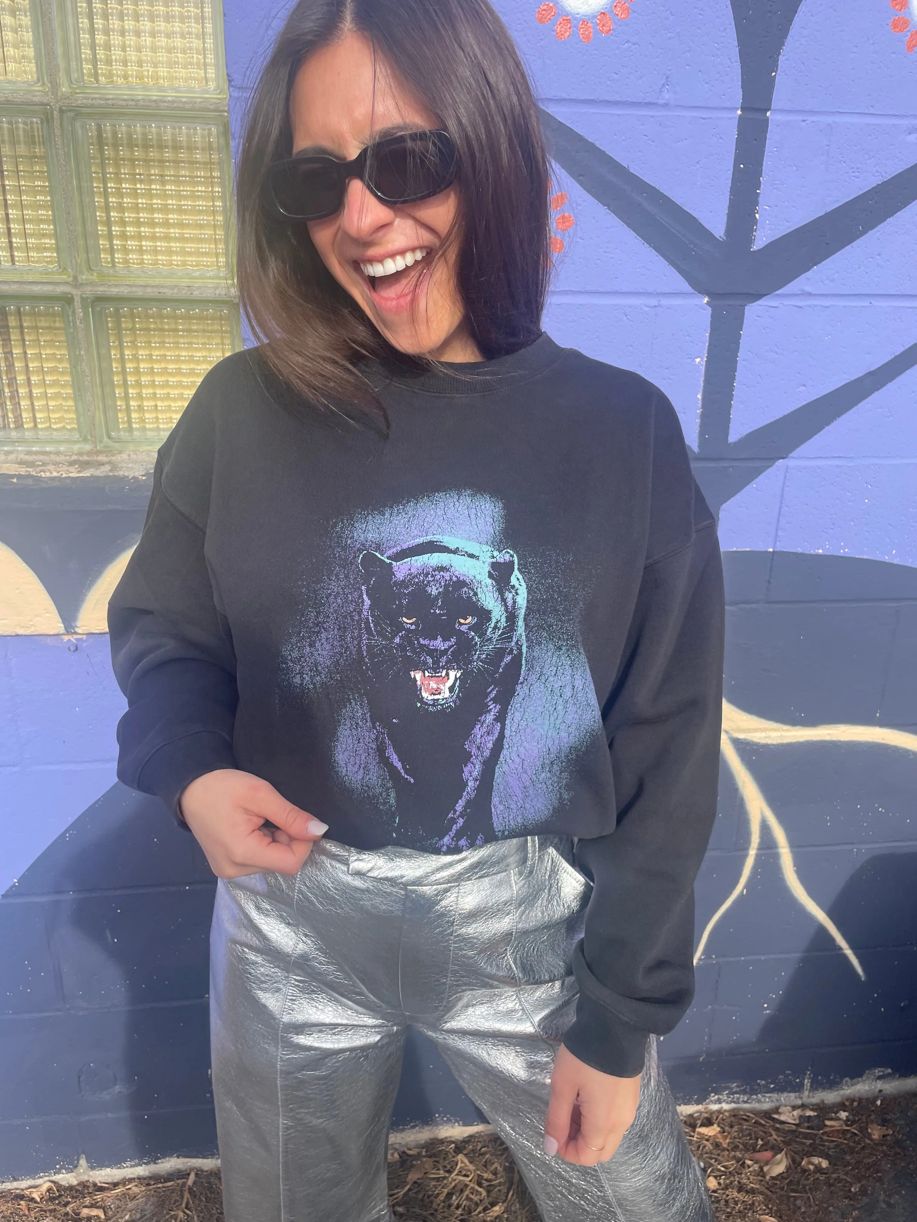 Mini Panther Relaxed Sweater