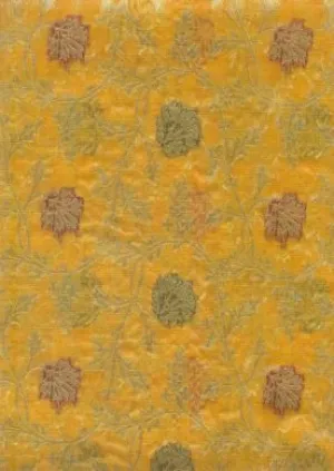 mustard gold silk organza jacquard