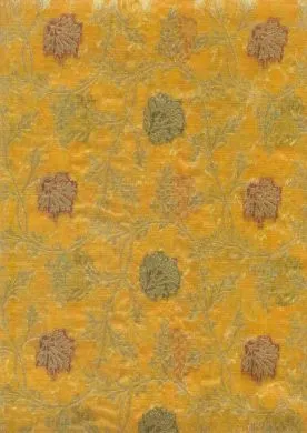 mustard gold silk organza jacquard