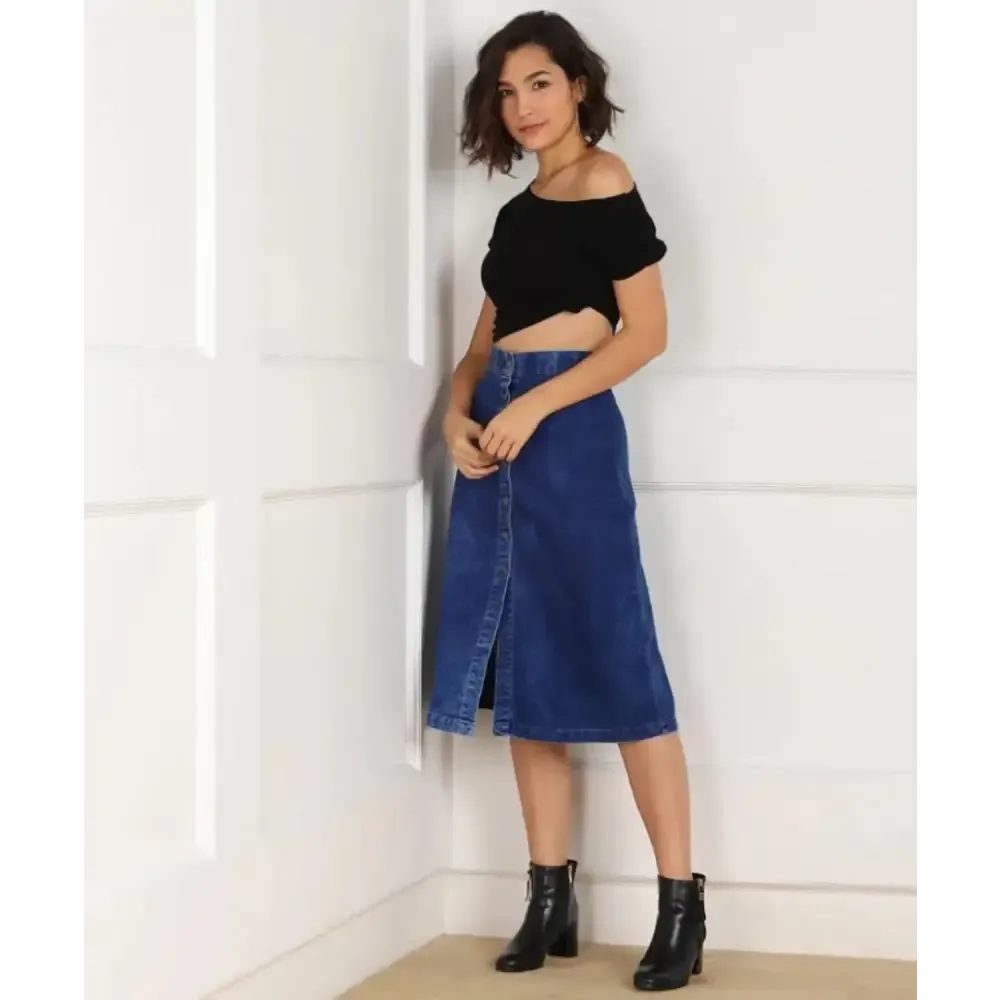 ONE AMORE WOMEN DENM SKIRT