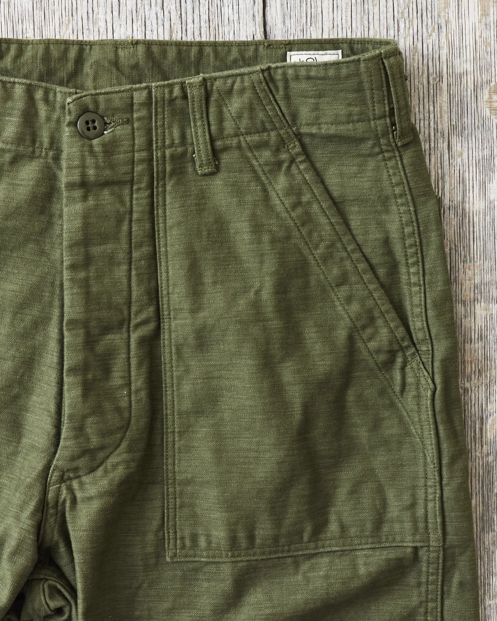 OrSlow V5002 Vintage Fit Fatigue Pants Dark Olive