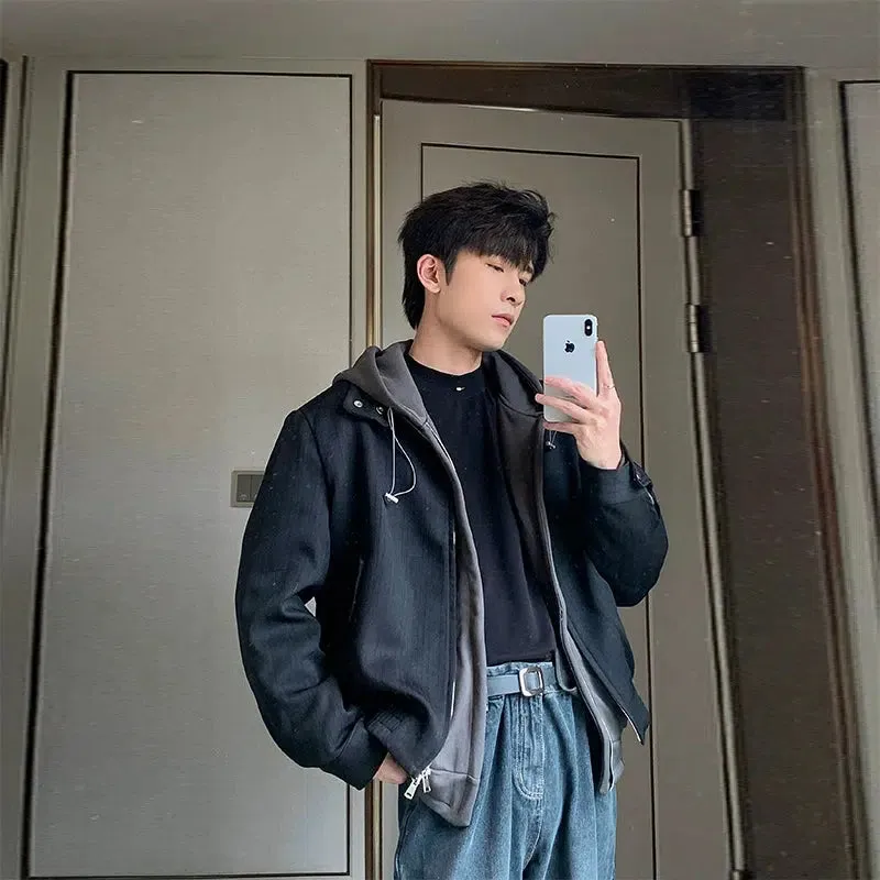 Outerwear Zippered Bomber Jacket