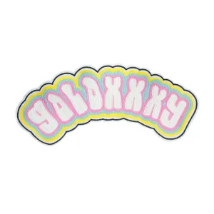 PC2818 - Pop Art Galaxy! Text Effect Pinky XL (Sew On)