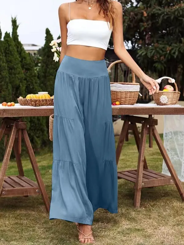 Popular Wide Leg High Waist Loose Pants